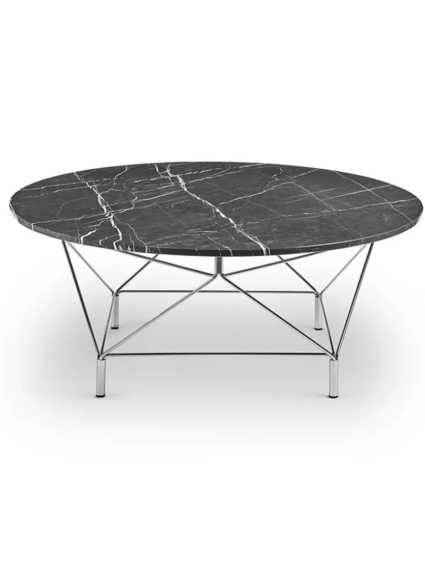 Spider Sofabord Ø 105 cm, sort stel fra Eilersen