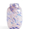 Splash Vase, Round light pink and blue fra Hay