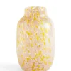 Splash Vase, Round light pink and yellow fra Hay