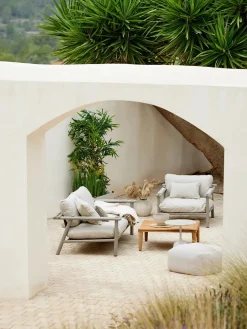 Sticks Loungestol, taupe aluminium fra Cane-line