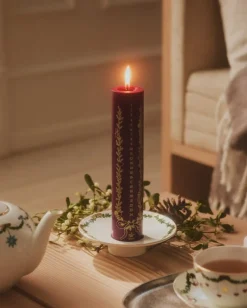 Stjerne Riflet Jul Kalenderlys Rød fra Royal Copenhagen