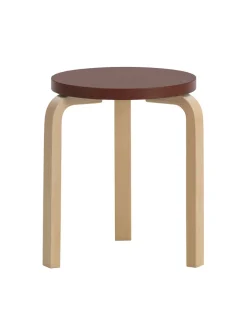 Stool 60, walnut stained fra Artek