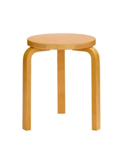 Stool 60, walnut stained fra Artek
