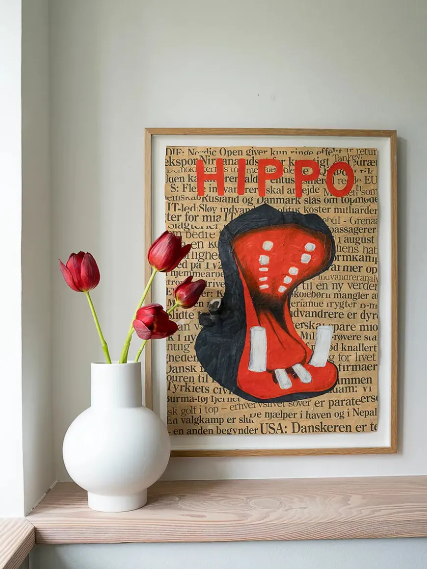 Strøm Vase, blue fra raawii