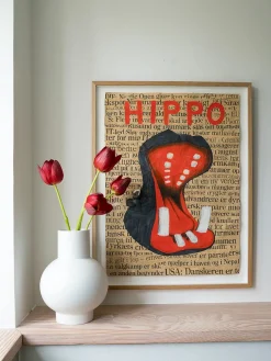 Strøm Vase, purple ash fra raawii