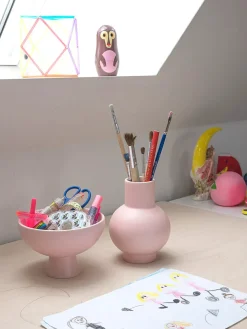 Strøm Vase, vibrant orange fra raawii