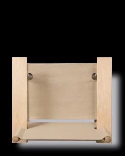 The Canvas Chair, røget eg sort canvas af Børge Mogensen