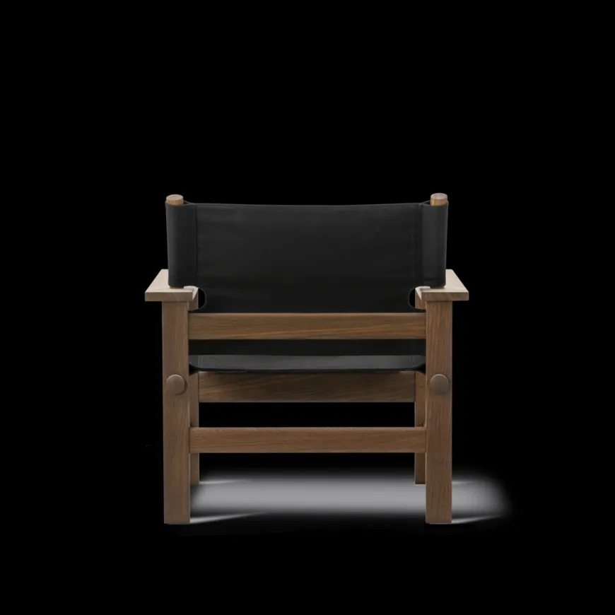 The Canvas Chair, sortlakeret eg sort canvas af Børge Mogensen