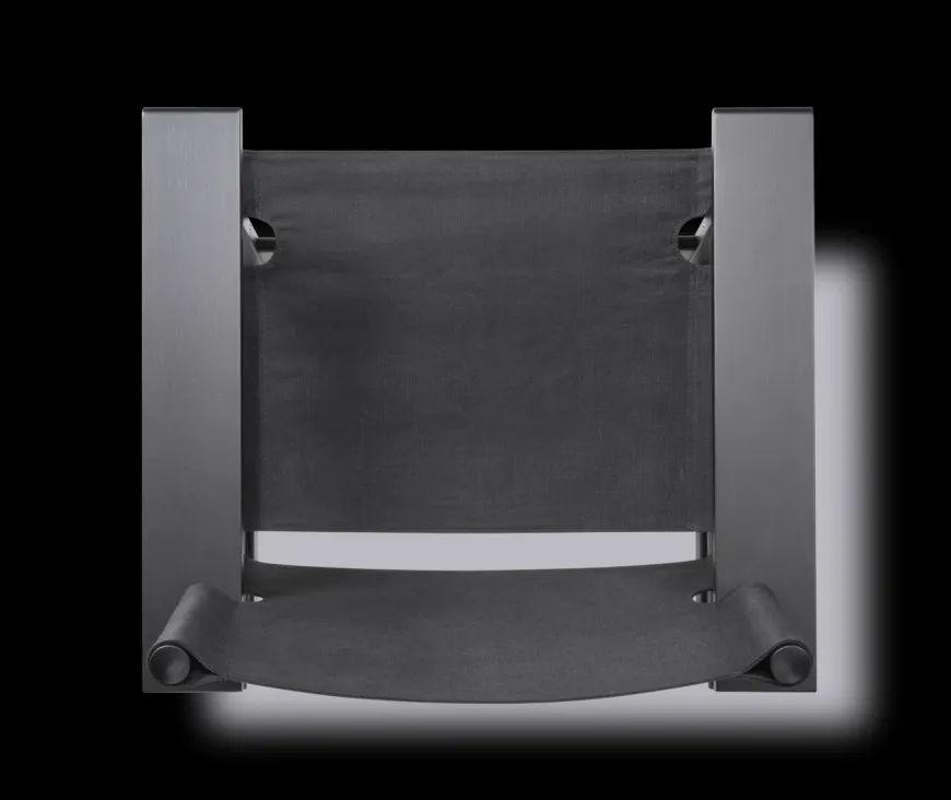 The Canvas Chair, sortlakeret eg sort canvas af Børge Mogensen