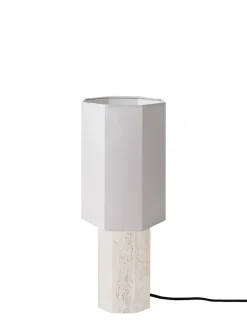 The Eight Over Eight Lamp Small, white marble fra Louise Roe