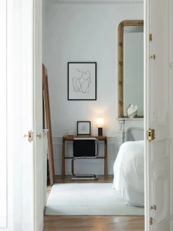 The Eight Over Eight Lamp Small, grey marble fra Louise Roe