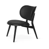 The Lounge Chair, sort bøg med sort læder fra Mater