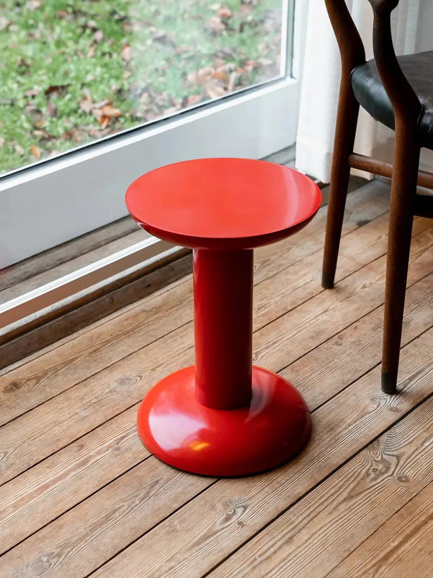 Thing Sidebord/Skammel, carmine red fra raawii