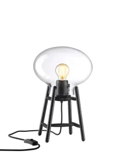 U4 Hiti Bordlampe, opalt glas/eg fra FDB Møbler