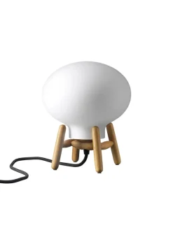 U6 Mini Hiti Bordlampe, klart glas/valnød fra FDB Møbler