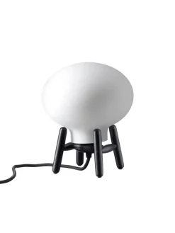 U6 Mini Hiti Bordlampe, klart glas/valnød fra FDB Møbler