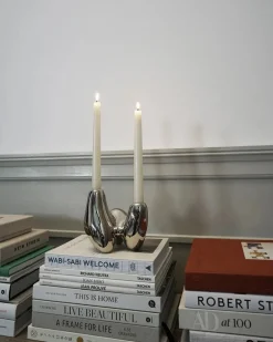 Unity Candleholder, silver fra Hein Studio