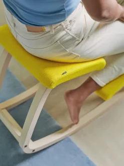 Variable Balans Stol, light brown wood/reflect 984 fra Variér