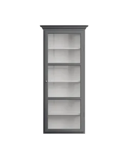 Væghængt Vitrineskab Classic V4, hvid fra Lindebjerg Design