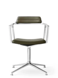 VIPP452 Swivel Chair, bosco grøn læder fra Vipp