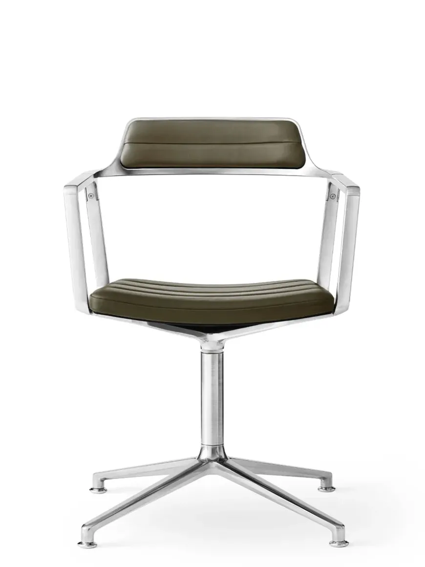 VIPP452 Swivel Chair, bosco grøn læder fra Vipp