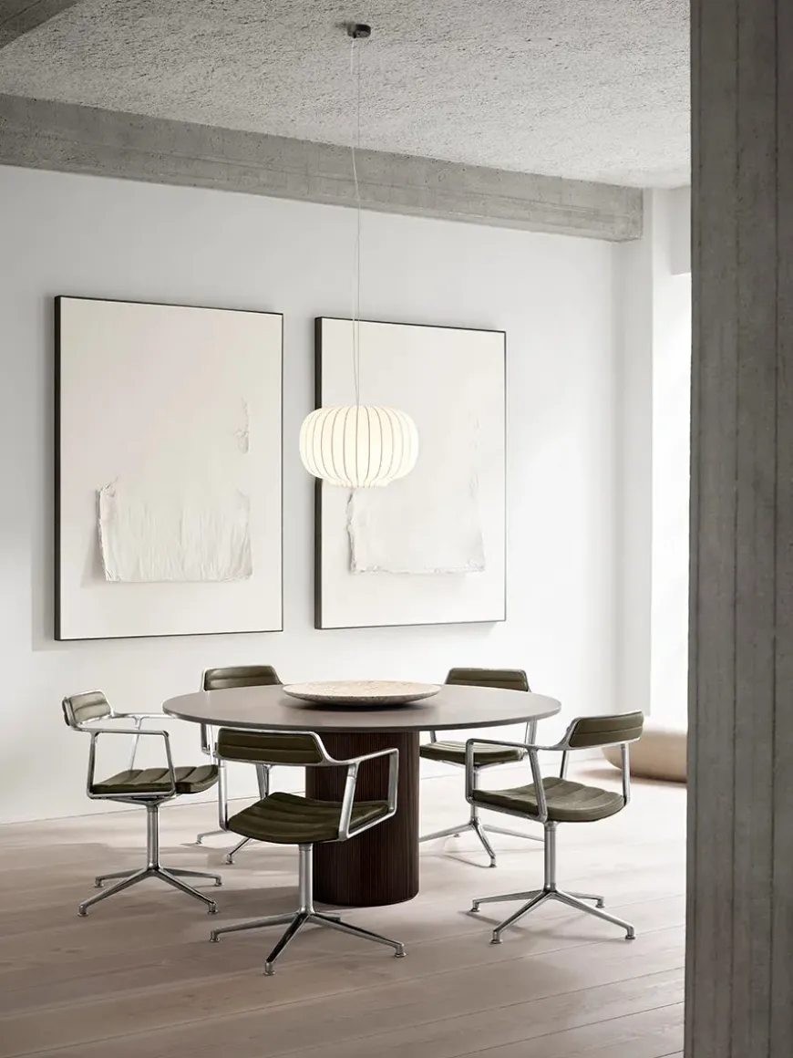 VIPP452 Swivel Chair, bosco grøn læder fra Vipp