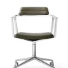 VIPP452 Swivel Chair m/hjul, bosco grøn læder fra Vipp