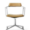 VIPP452 Swivel Chair m/hjul, camel læder fra Vipp