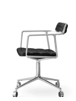VIPP452 Swivel Chair m/hjul, camel læder fra Vipp