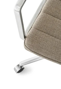 VIPP452 Swivel Chair m/hjul, sort læder fra Vipp