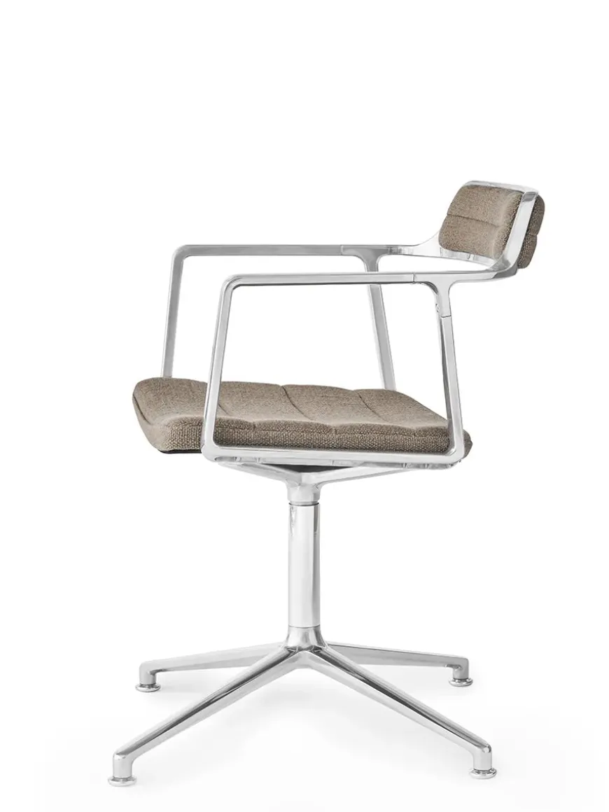 VIPP452 Swivel Chair, sort læder fra Vipp