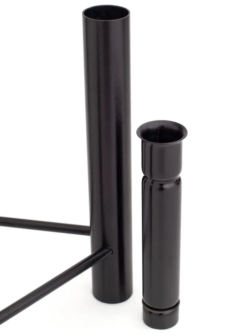 VISTA vase og lysestage, sort fra Kay Bojesen