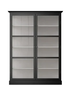 Vitrineskab Classic V2, sort fra Lindebjerg Design