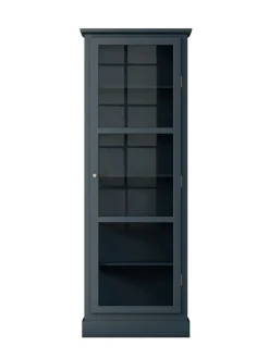 Vitrineskab N1, dark blue fra Lindebjerg Design
