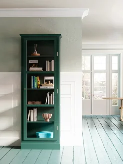 Vitrineskab N1, green fra Lindebjerg Design