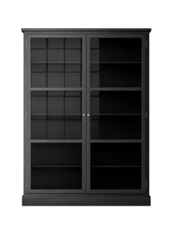 Vitrineskab N2, light oak fra Lindebjerg Design