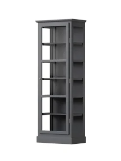 Vitrineskab N1, light oak fra Lindebjerg Design