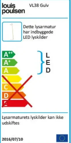 VL38 gulvlampe fra Louis Poulsen