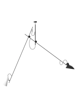 VV Cinquanta Suspension Lampe, m. sort/hvid skærme fra Astep