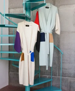 Waffle Badekåbe, off-white multi fra Hay