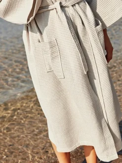 Waffle Badekåbe, sky blue fra Hay