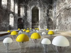 Wire bordlampe af Verner Panton