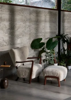 Wulff lænestol inkl. skammel - Karandash 005 lounge sæt fra &Tradition