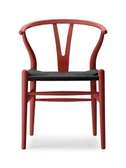 Y-stol CH24 Soft Clay med sort flet af Hans J. Wegner
