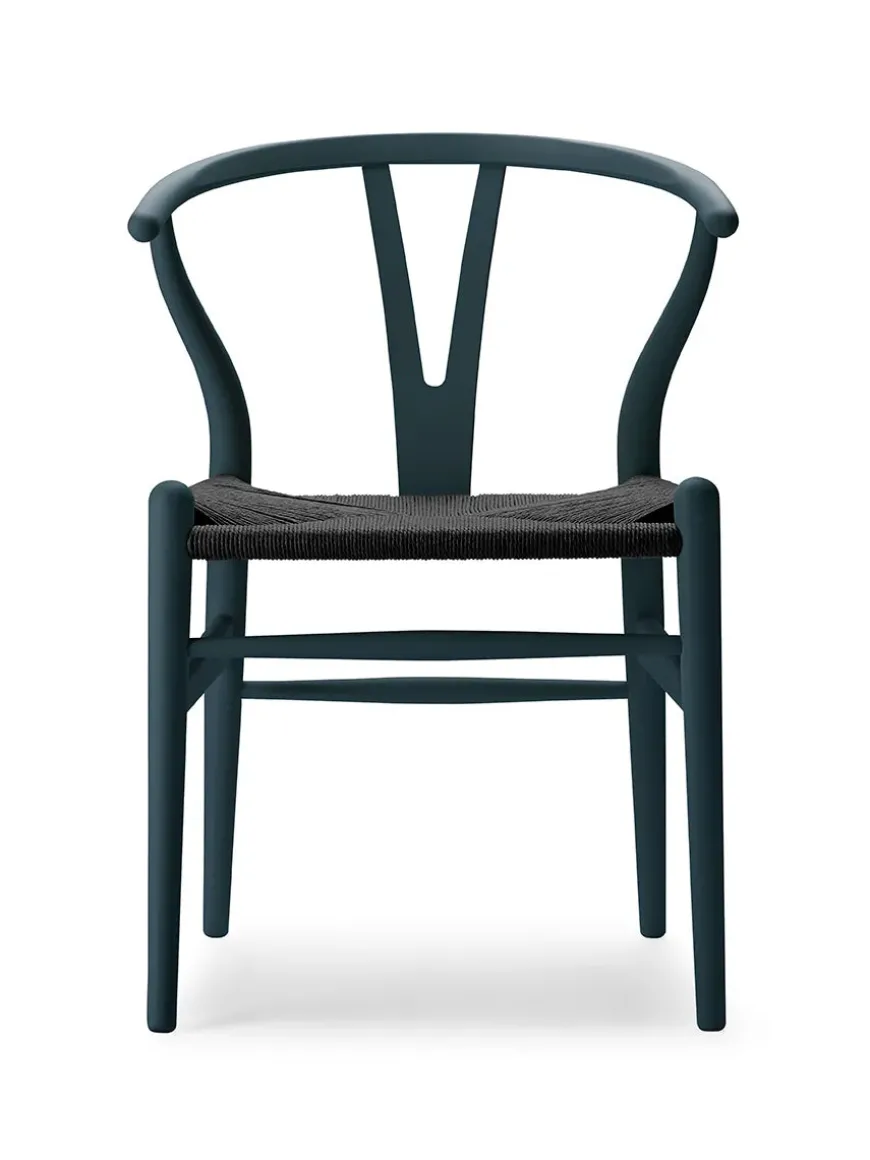 Y-stol CH24 Soft Clay med sort flet af Hans J. Wegner