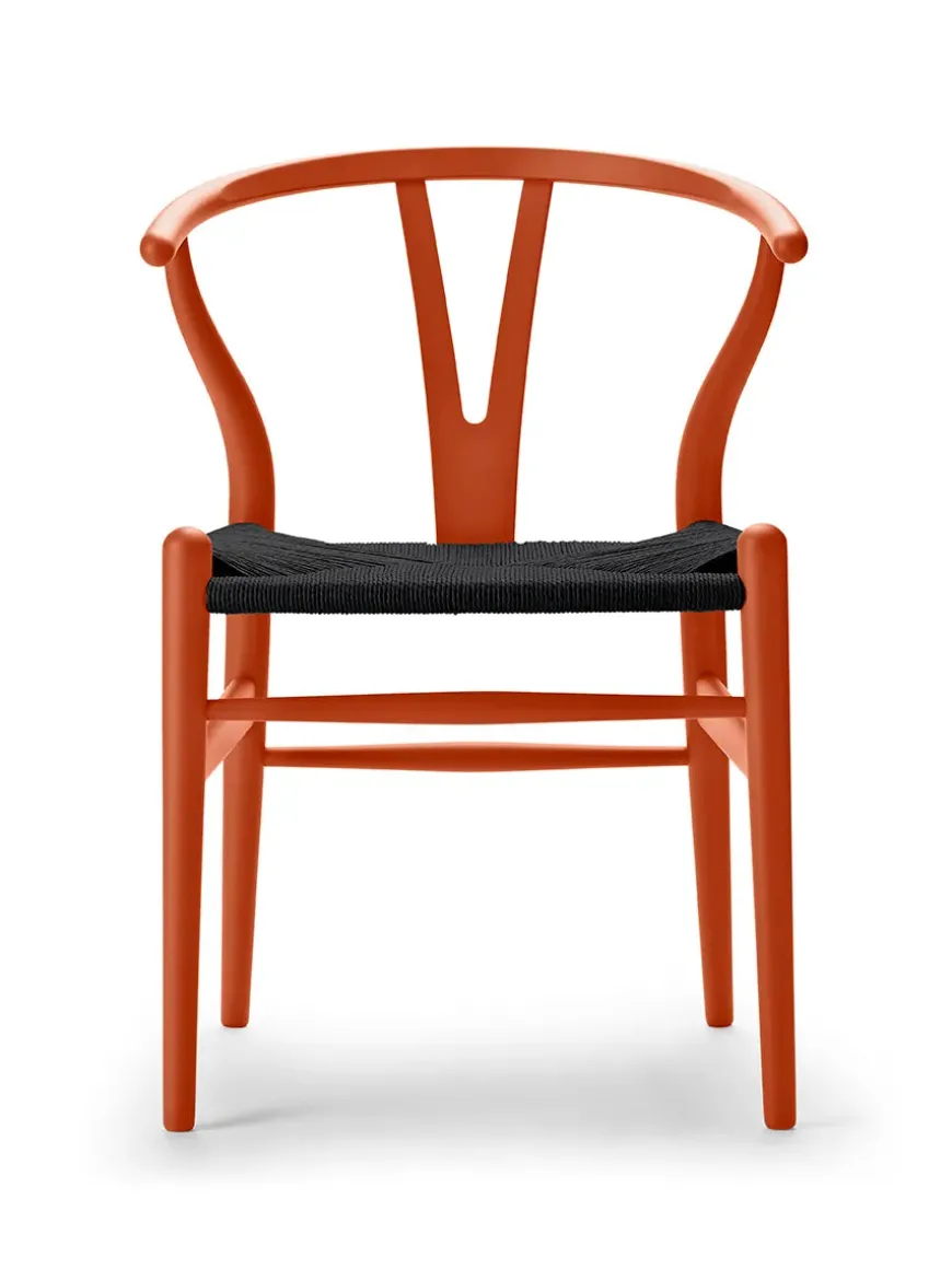 Y-stol CH24 Soft Clay med sort flet af Hans J. Wegner