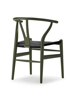 Y-stol CH24 Soft Clay med sort flet af Hans J. Wegner