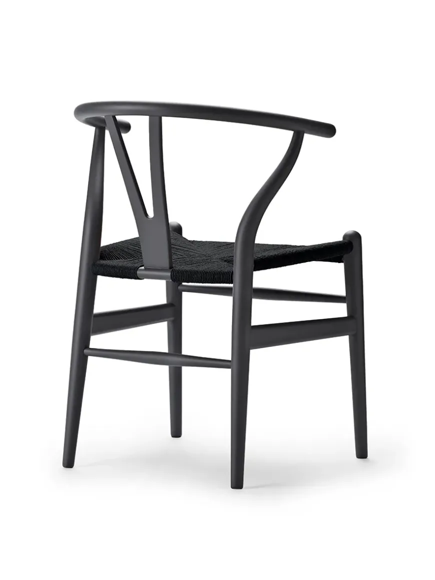 Y-stol CH24 Soft Falu med sort flet af Hans J. Wegner