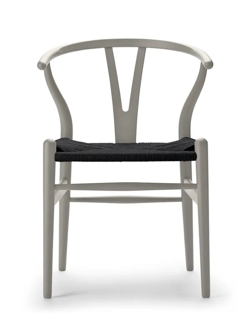 Y-stol CH24 Soft Falu med sort flet af Hans J. Wegner
