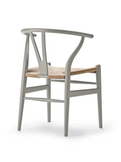 Y-stol CH24 Soft Silver Grey af Hans J. Wegner